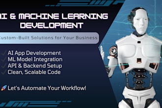 build ai and machine learning based apps or scripts