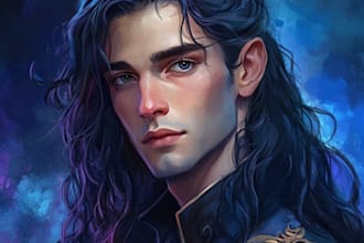 make fantasy dnd character logo and friendship portrait