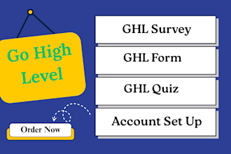design go high level surveys, forms, quiz, funnel