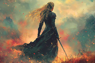 create an epic fantasy book cover design or ebook cover