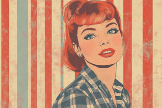 make retro vintage t shirt design and illustration