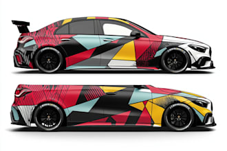 make creative vehicle wrap design for your car, truck, van