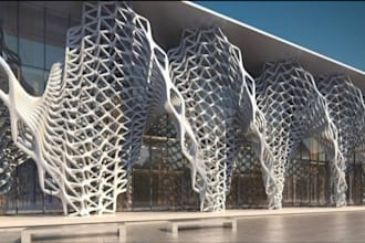 create 3d models parametric design using grasshopper or rhino