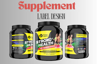 design custom supplement label design,packaging design for cbd, hemp oil