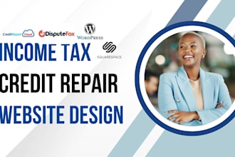 design income tax website, credit repair, tax prep, tax loan website,,bilsby,wix