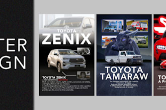 design a strong appealing poster for your liking
