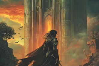 draw professional fantasy book cover design,ebook cover, book cover illustration