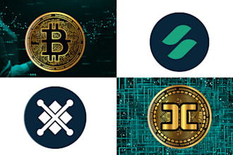 design crypto token bitcoin nft 3d icon altcoin logo