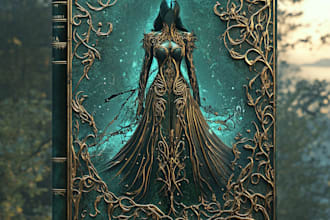 create book cover design, fantasy book cover illustration for you
