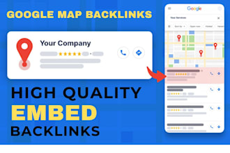 embed google map on high quality real websites for local SEO ranking