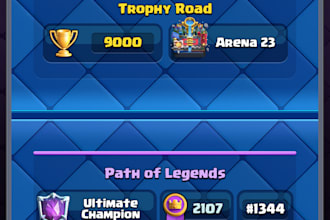 help you get to your desired trophies or league through pushing for cheap