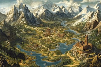do fantasy dnd world city map rpg ttrpg dungeon