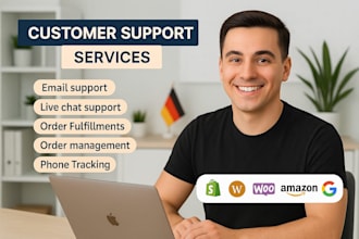 provide customer support, live chat, email and phone calls services