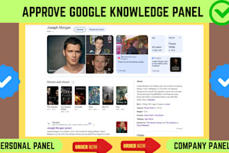 create a approve and verified  google knowledgepanel for  personal or company
