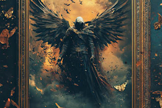 create an epic fantasy book cover, book cover design for you