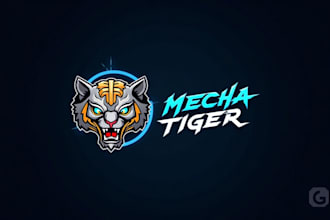 make an amazing mecha tiger mascot logo for you in 12 hours