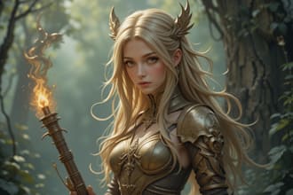 make a fantasy or dnd character artwork for you