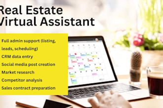 be realtor VA, CRM, lead generation, admin support