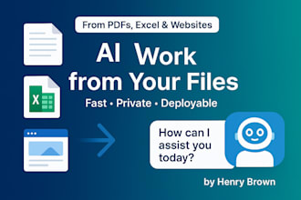 create ai chatbot from your pdfs, excel files, or website