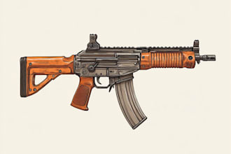 draw creative concept art of weapons and items