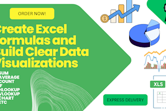 do create excel formulas and build clear data visualizations