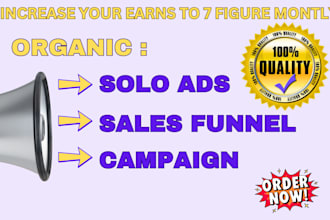 do solo ads campaign for affiliate marketing, MLM leads, link promotion