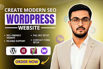 create website with SEO in affordable price wordpress landing page