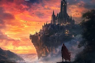 professional fantasy book cover design,book cover illustration for you