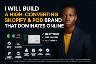 build, optimize your shopify and pod store