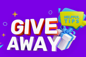 do viral giveaway campaign on gleam, upviral, viralsweeps to generate leads