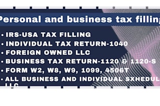 e filing US tax returns, w2, 1099, 1040, 1120, pay stubs check stubs
