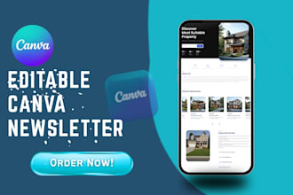 design editable canva design email  design do canva newsletter template