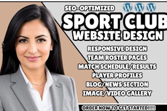 sport club website basketball website football club site