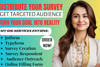 create high quality questionnaries, distribute via typeform and google forms