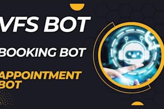 create vfs appointment bot, vfs booking bot, tls bot, visa booking bot
