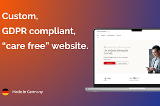 design, build and host your custom, gdpr proof website