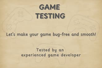 be your expert game tester with developer insight