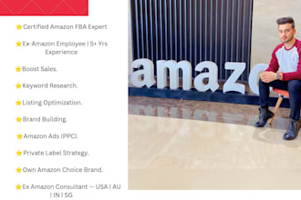 be your amazon fba consultant with listing optimization and keyword research