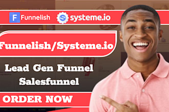 clone systemeio salesfunnel, advertorial sales page, squeeze page on funnelish