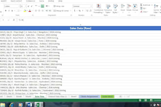 clean, format, merge, split excel data