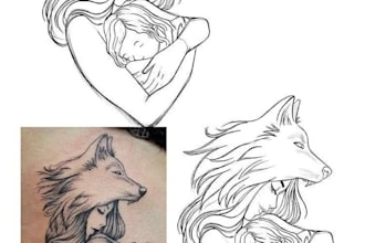 create a minimalist fine line tattoo design