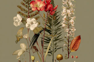 draw botanical and animal designs and patterns for you
