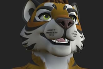 custom vrchat avatar furry 3d model vr character vrc anime vr chat unity upload