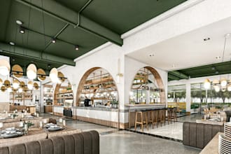 redesign 3d commercial space, restaurant interior, office,cafe, gym,retail shops