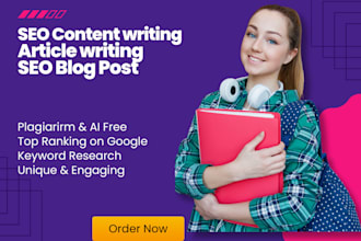 do blog writing or article writing as an SEO content writer