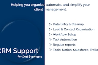 organize, manage and optimize your CRM system