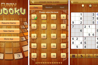 do puzzle word game development,logic game,sudoku game, mobile game app in unity