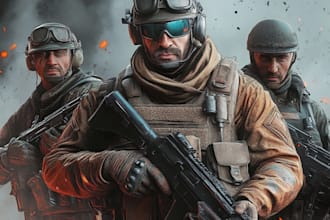 draw detailed military characters for you