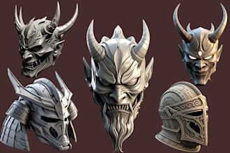 sculpt cosplay 3d mask model cosplay 3d helmet model 3d helmet 3d mask printing