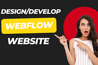 design or develop webflow website, figma to webflow, webflow expert